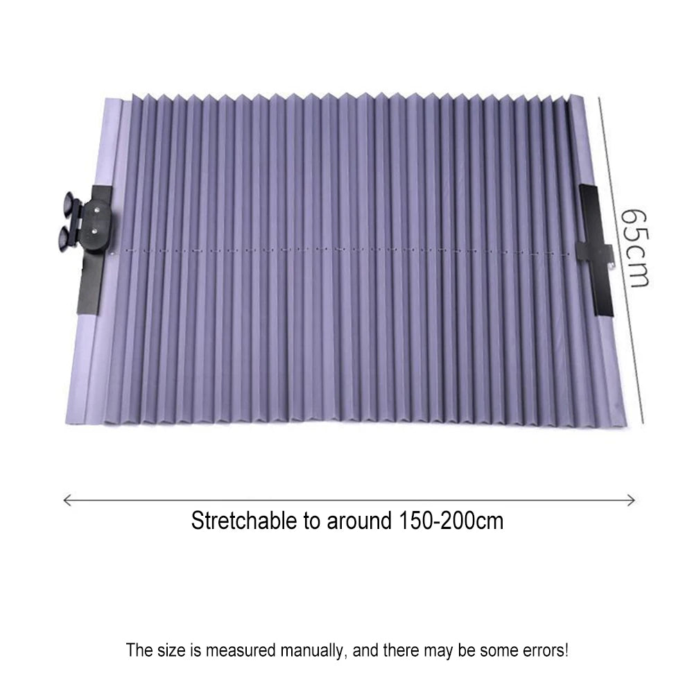 Retractable Car Window Sunshade — Front & Rear UV Protection