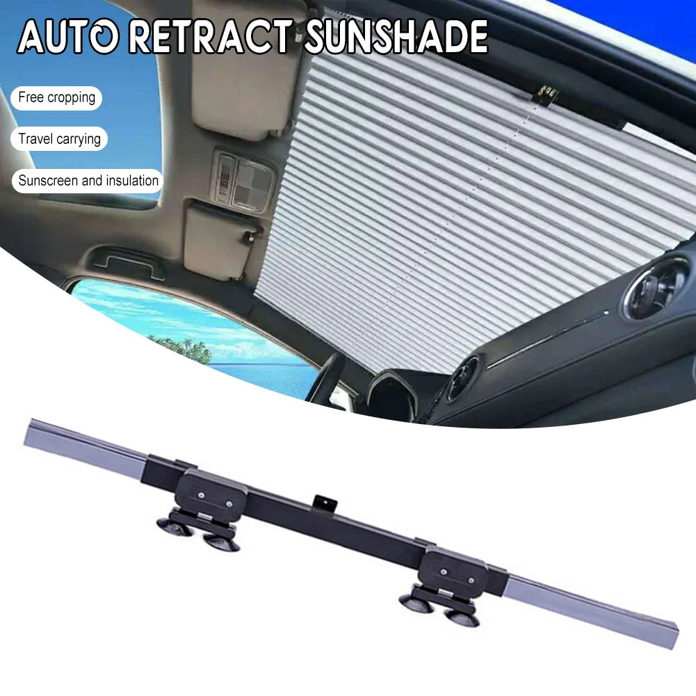 Retractable Car Window Sunshade — Front & Rear UV Protection