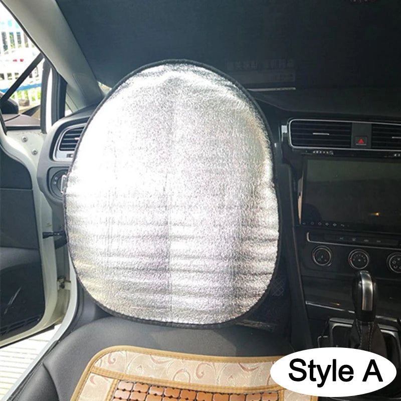 Steering Wheel Sun Shade Cover - Foldable UV Protection
