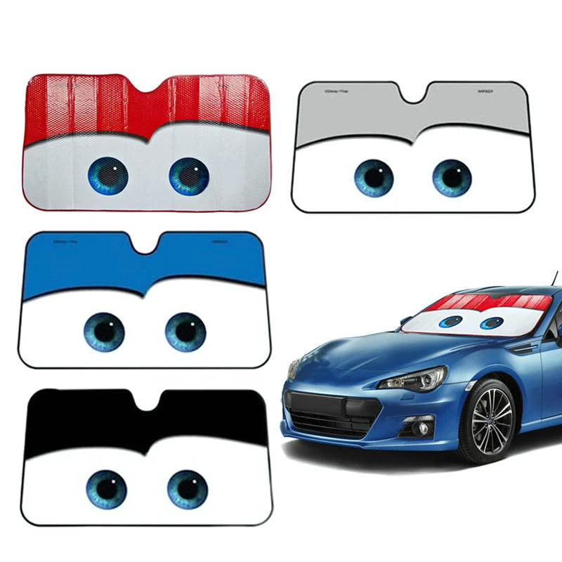 Funny Car Windshield Sunshade - UV Protection, 6 Colors